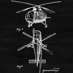 Арт-постер «Патент на вертолет, 1946»