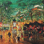 Картина «Площадь Мадлен» (холст, галерейная натяжка)