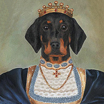 Репродукция «Эрмитаж», версия 60 «Королева Анна» в картинной раме «Бернадетт»
