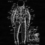 Арт-постер «Патент на космический скафандр, 1971»