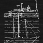 Арт-постер «Патент на устройство для подъема затонувших судов, 1873»