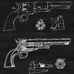 Арт-постер «Патент Сэмюэла Кольта на револьвер»