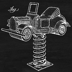 Арт-постер «Патент на интерьерный арт-декор «Антикварный автомобиль»