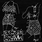 Арт-постер «Патент на дамский двухслойный купальный костюм, 1944»