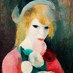 Картина «Девушка в шляпе» (холст, галерейная натяжка)