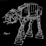Арт-постер «Патент Джорджа Лукаса на игрушку «Звездные войны» (персонаж 2)