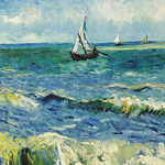 Картина «Морской пейзаж в Сен-Мари» (холст, галерейная натяжка)