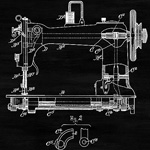 Арт-постер «Патент на швейную машину, 1892»