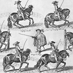 Арт-постер «Новейший метод конного искусства», гравюра 2