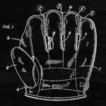 Арт-постер «Патент на бейсбольные перчатки, 1912»