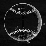Арт-постер «Патент на бейсбольный мяч, 1924»