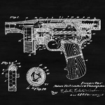 Арт-постер «Патент Джона Томпсона на ствольную коробку оружия»