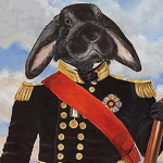 Репродукция «Эрмитаж», версия 65 «Наградная лента» в картинной раме «Бернадетт»