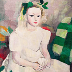 Картина «Девушка в белом» (холст, галерейная натяжка)