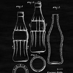 Арт-постер «Патент на дизайн бутылки «Coca-Cola», 1937»