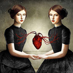 Арт-постер «Одно сердце на двоих»