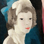 Картина «Автопортрет Мари Лорансен, 1928» (холст, галерейная натяжка)