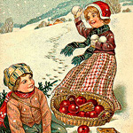 Картина "С Новым годом!", в фоторамке "Агата", версия 2