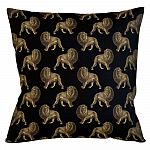 Интерьерная подушка «Группа львов в черном»