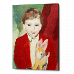 Картина «Мальчик с любимой игрушкой» (холст, галерейная натяжка)