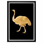 Арт-постер «Золотой страус»