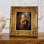 Репродукция картины «Мальчик с черным спаниелем» рама раме рамы рамк фото фоторам картин репродук 