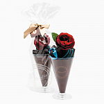 Сумка для гурманов «Парфе на основе шоколада с цветком Ранункулюса»
