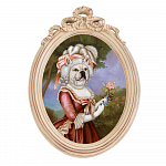 Репродукция «Эрмитаж», версия 44 «Мария-Антуанетта с розой» в картинной раме «Бернадетт»