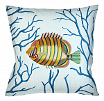 Декоративная подушка «Фантастика подводного мира» версия 6 (блю)