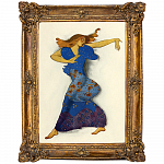 Л.С. Бакст. Эскиз костюма к балету «Шахерезада», 1909 в раме «Анастаси»