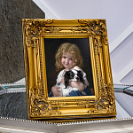 Репродукция картины «Девочка с собачкой» рама раме рамы рамк фото фоторам картин репродук 