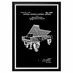 Арт-постер «Патент на декоративный дизайн рояля»
