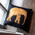 Интерьерная подушка «Золотой слон»