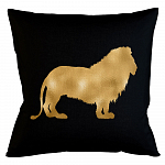 Интерьерная подушка «Золотой лев»