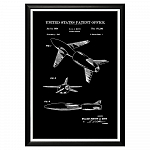 Арт-постер «Патент на управляемую ракету, 1954»