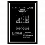 Арт-постер «Патент на дизайн шахматных фигур»