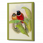 Картина на холсте «Птицы Солнца» 30×45, холст, галерейная натяжка (версия 7)