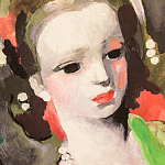 Картина «Девушка в бусах» (холст, галерейная натяжка)