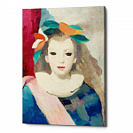 Картина «Молодая женщина в синем» (холст, галерейная натяжка)