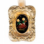 Медальон «Близнецы» в миниатюрной фоторамке