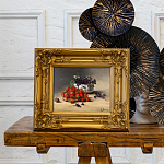 Репродукция картины «Натюрморт с клубникой и полевыми цветами»