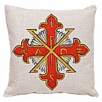 Декоративная подушка «Константиновский орден Св. Георгия, Сицилия»