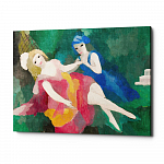 Картина «Две девушки» (холст, галерейная натяжка)