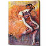 Картина «Балерина, поправляющая пуант» (холст, галерейная натяжка)