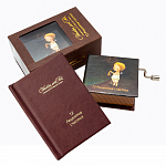 Подарочный комплект «12 Рецептов счастья / Рыбы»: музыкальная шкатулка и миниатюрная книга