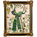 Картина «Индокитайский зеленый павлин», версия 1, в раме «Селин» рама раме рамы рамк фото фоторам картин репродук