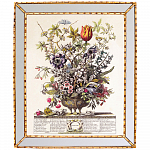 Репродукция на холсте «12 месяцев цветения», версия Февраль, в раме «Аксель»