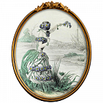 Картина «Романтичная Незабудка» в раме «Тиффани» рама раме рамы рамк фото фоторам картин репродук