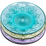 Тарелки "Королевская лилия" (3 штуки, 3 цвета)  посуда кухня столовая блюдо миска чаша