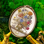Репродукция на холсте «12 месяцев цветения», версия Март, в раме «Тиффани»